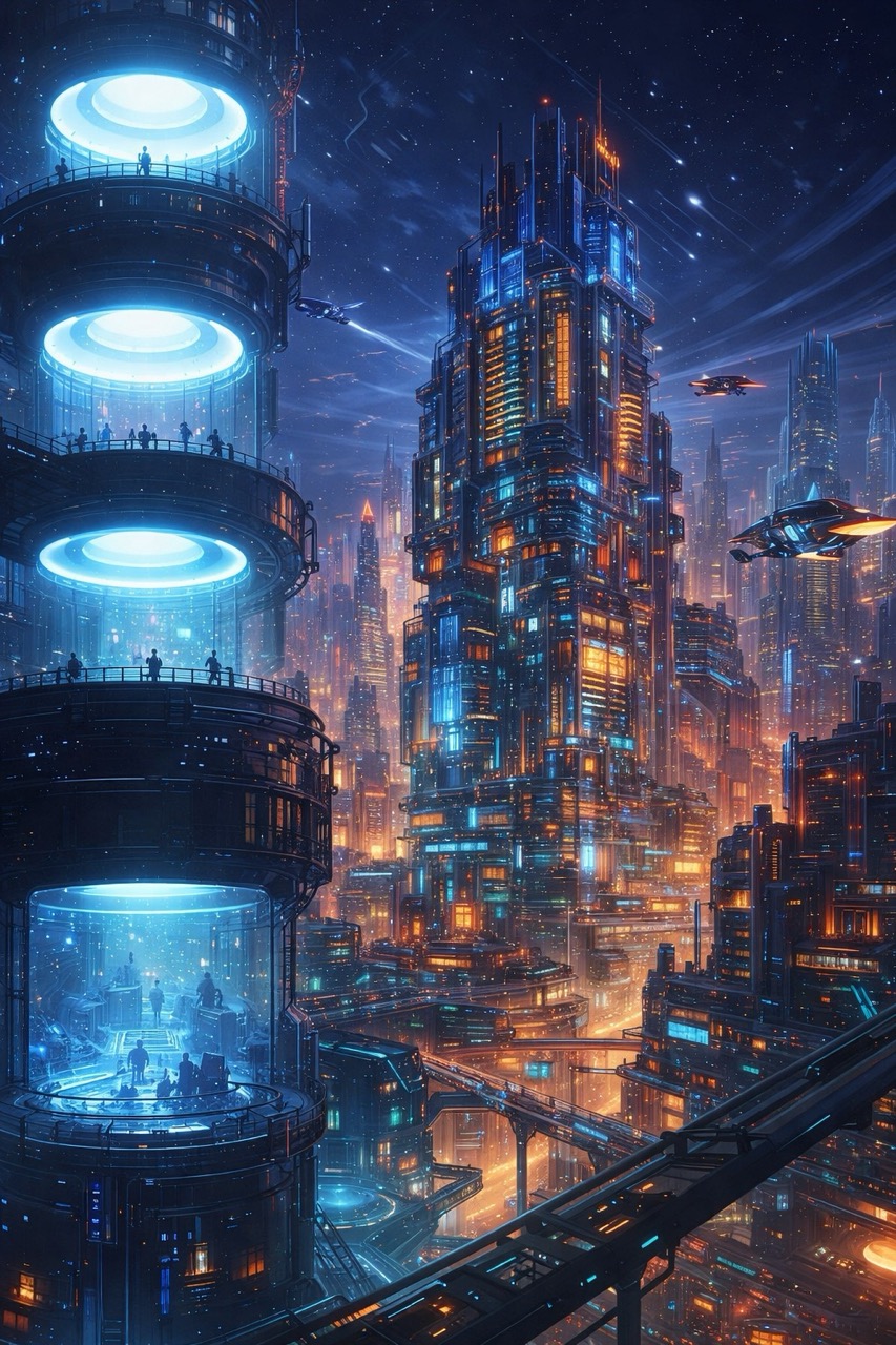 Cylindrical Habitat Tower